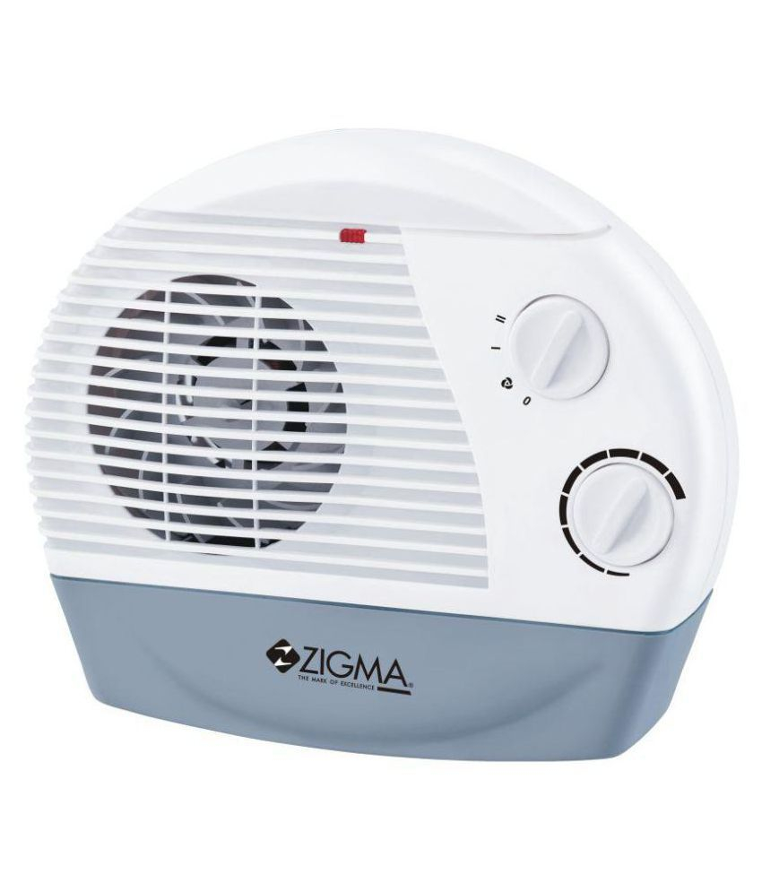 Zigma 2000 Z37 Fan Heater White Blue with measurements 850 X 995
